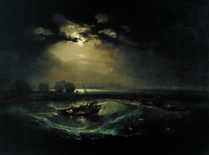 Pescadores en el mar